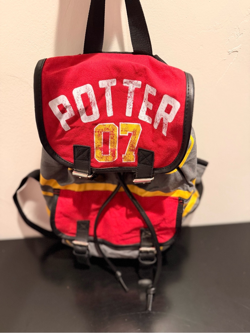 Harry Potter 07 Slouch Book Bag Buckle Backpack Quidditch School Uniform Design